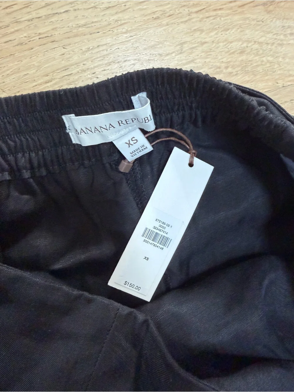 Banana Republic Black Wide-Leg Wrap Palazzo Pants NWT SIZE XSmall